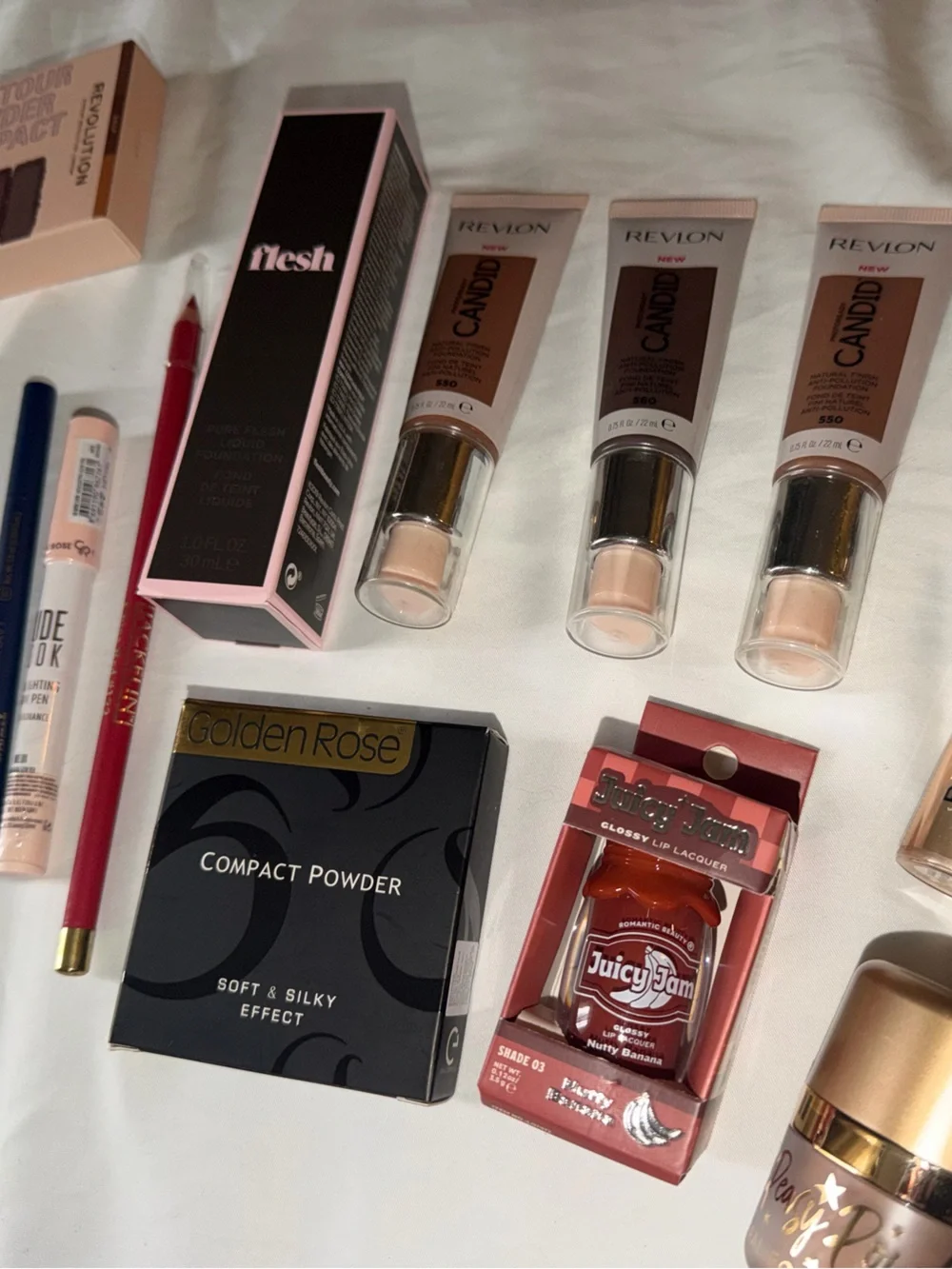 Dark skin complexion makeup lot beauty collection pressed powder foundation ++